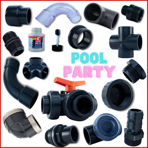 Pvc fittings pool verrohrung - pvc,
