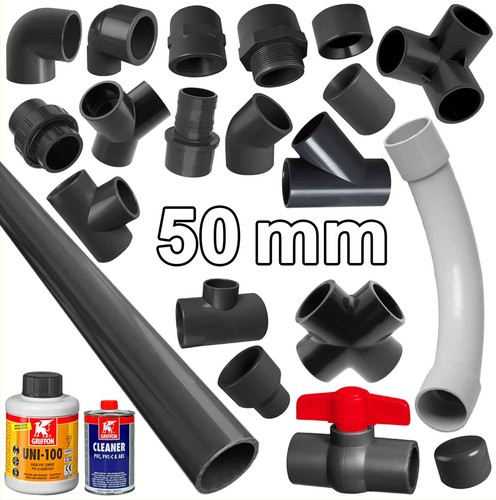 50mm pvc klebe - fitting, pool