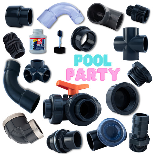 Pvc fittings pool verrohrung - fittings, |